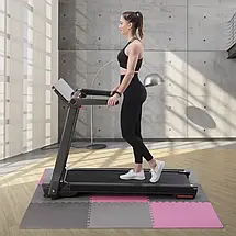 Килимок-пазл ONE FITNESS MP10 9 частин176х176х1см сіро-рожевий, фото 6