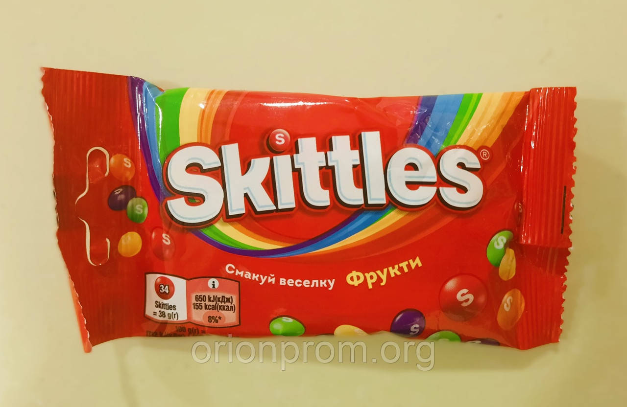 Драже Skittles Фрукти 38 г, фото 1