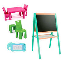 Мольберти, дощечки для малювання