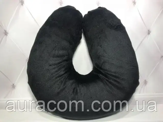 Дорожня подушка,ортопедична, ERGOFoam - Туреччина 27,5х32 black, фото 1