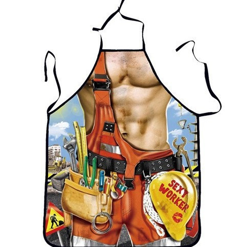 Фартух з приколом для чоловіків 70 на 50 см різнобарвний, фото 1