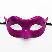 Карнавальна маска пластикова one size малиновий
