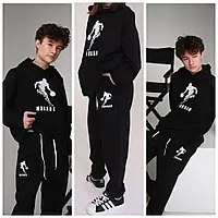 Спортивный модный костюм на мальчика подростка кофта- худи + штаны 9,10,11,12,13 лет Красивый детский костюм