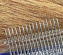 Голки для ручного шиття з позолоченим вушком NEEDLES 16 шт/комплект, фото 3