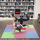 Килимок-пазл ONE FITNESS MP10 9 частин 176х176х1см рожево-зелено-блакитний, фото 3