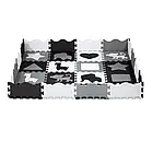 Розвивальний килимок манеж-пазл NILS Fun MD03 140x140см 36 елементів GRAY, фото 3