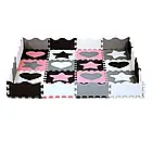 Розвивальний килимок манеж-пазл NILS Fun MD03 140x140см 36 елементів PINK, фото 2