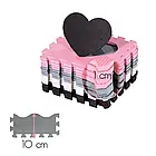 Розвивальний килимок манеж-пазл NILS Fun MD03 140x140см 36 елементів PINK, фото 6