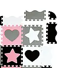 Розвивальний килимок манеж-пазл NILS Fun MD03 140x140см 36 елементів PINK, фото 9