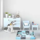 Розвивальний килимок манеж-пазл NILS Fun MD03 140x140см 36 елементів MINT, фото 4