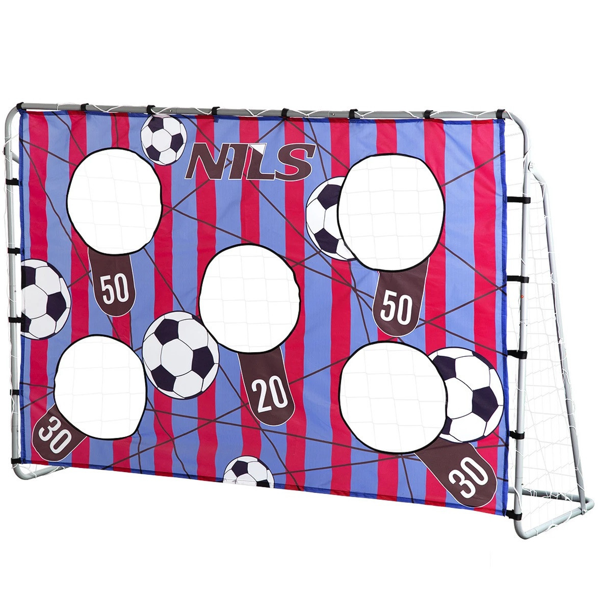 Портативні футбольні ворота із сіткою Nils NT7788 215x150x76 см, фото 1