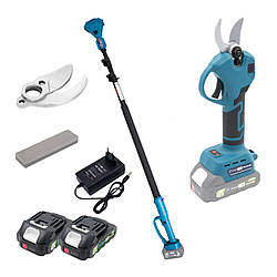 Акумуляторний секатор PROFI-TEC HES20BL + Подовжувач акумуляторного інструменту PROFI-TEC PUEC20