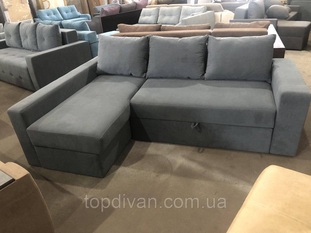 Кутовий диван "Барон 2 Преміум" Pocket Spring (Склад) Габарити: 2,45 х 1,60 Спальне місце: 2,00 х 1,50