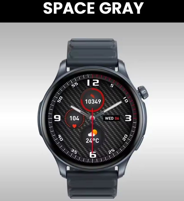 Смарт-годинник Zeblaze Btalk 3 Pro Black (розмова, тонометр, пульсоксиметр) AMOLED екран