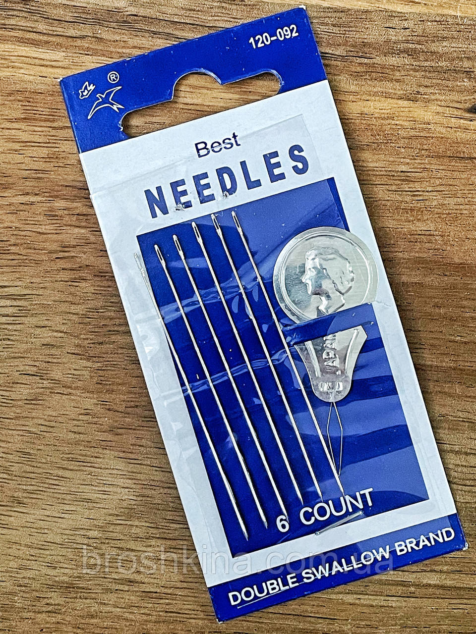 Голки для ручного шиття з нитковдивачем NEEDLES 6 шт/комплект