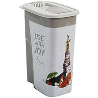 Контейнер для сухого корму Rotho Flo 4,1 л (40024) з малюнком тварин