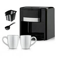 Кавоварка краплинна Domotec/RAF R-115 420мл 650Вт, фільтр, 2 порції кави, стильний корпус 9850