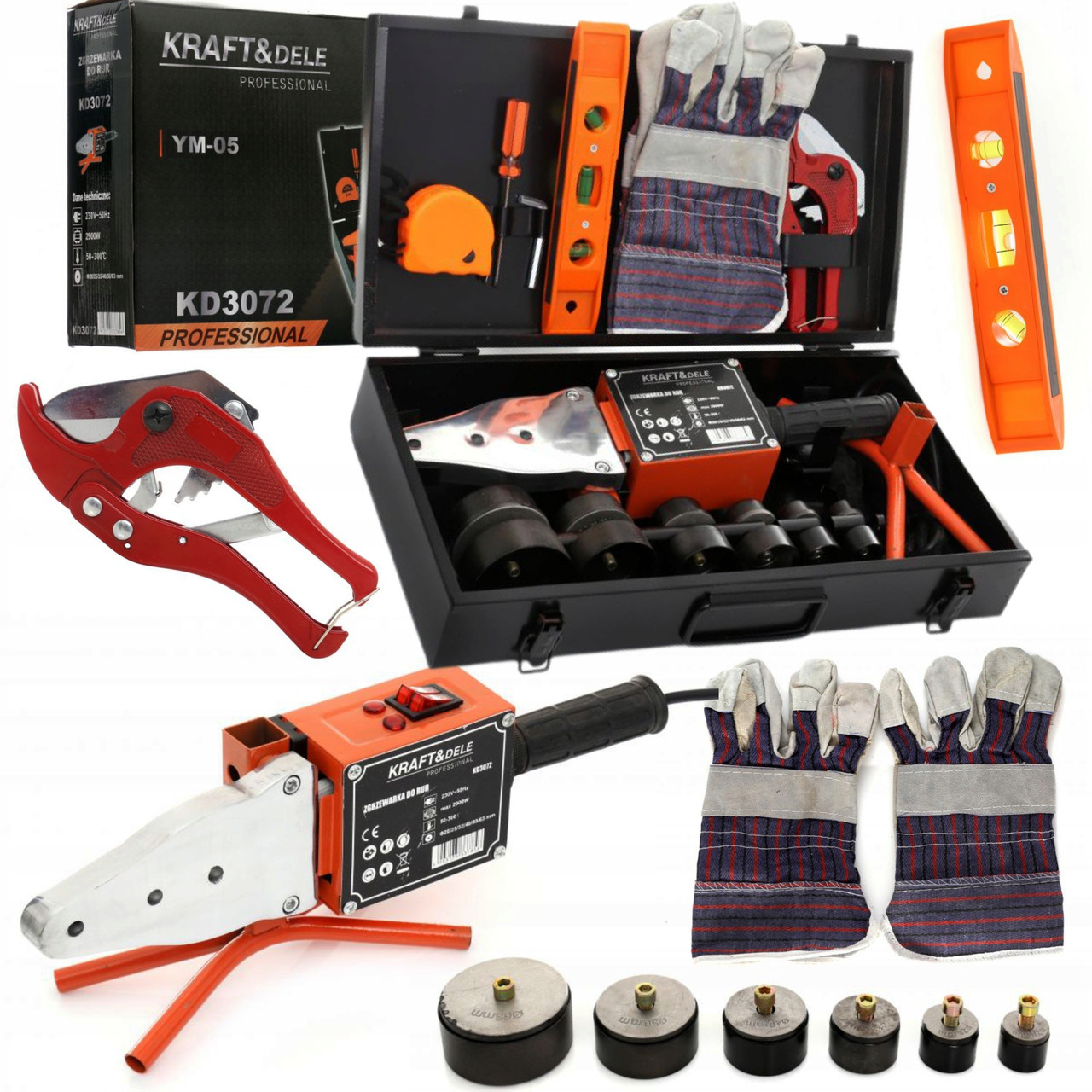 Паяльник для пластикових труб KRAFT&DELE KD3072 2900 W