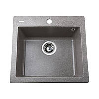 Гранітна мийка Globus Lux AOSTA мокко 490x455мм квадратна