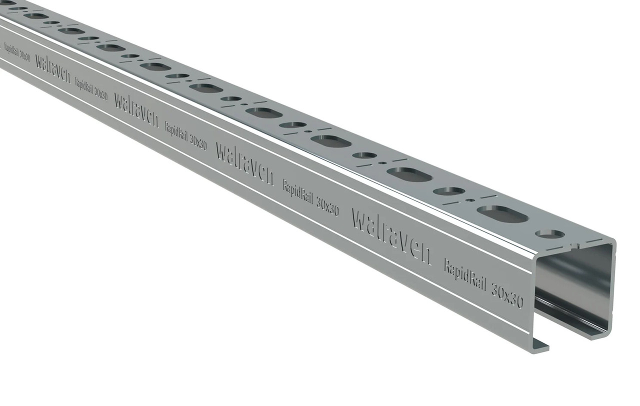 Профіль монтажний прямокутний Walraven BIS RapidRail 30x30x2000 (оцинкована сталь) 650530302