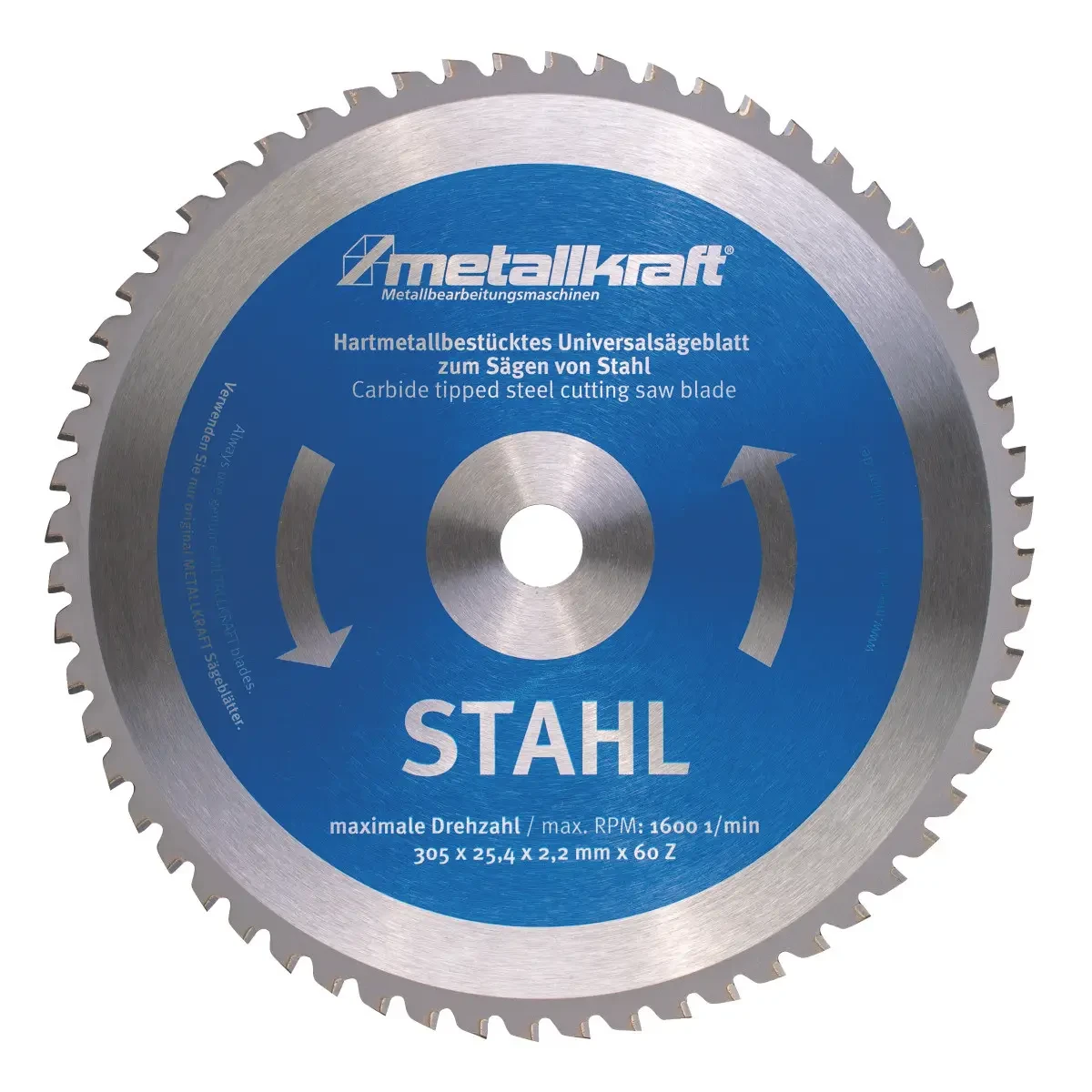 Пиляльний диск для сталі Metallkraft 305 x 2.4 x 25.4 мм, фото 1