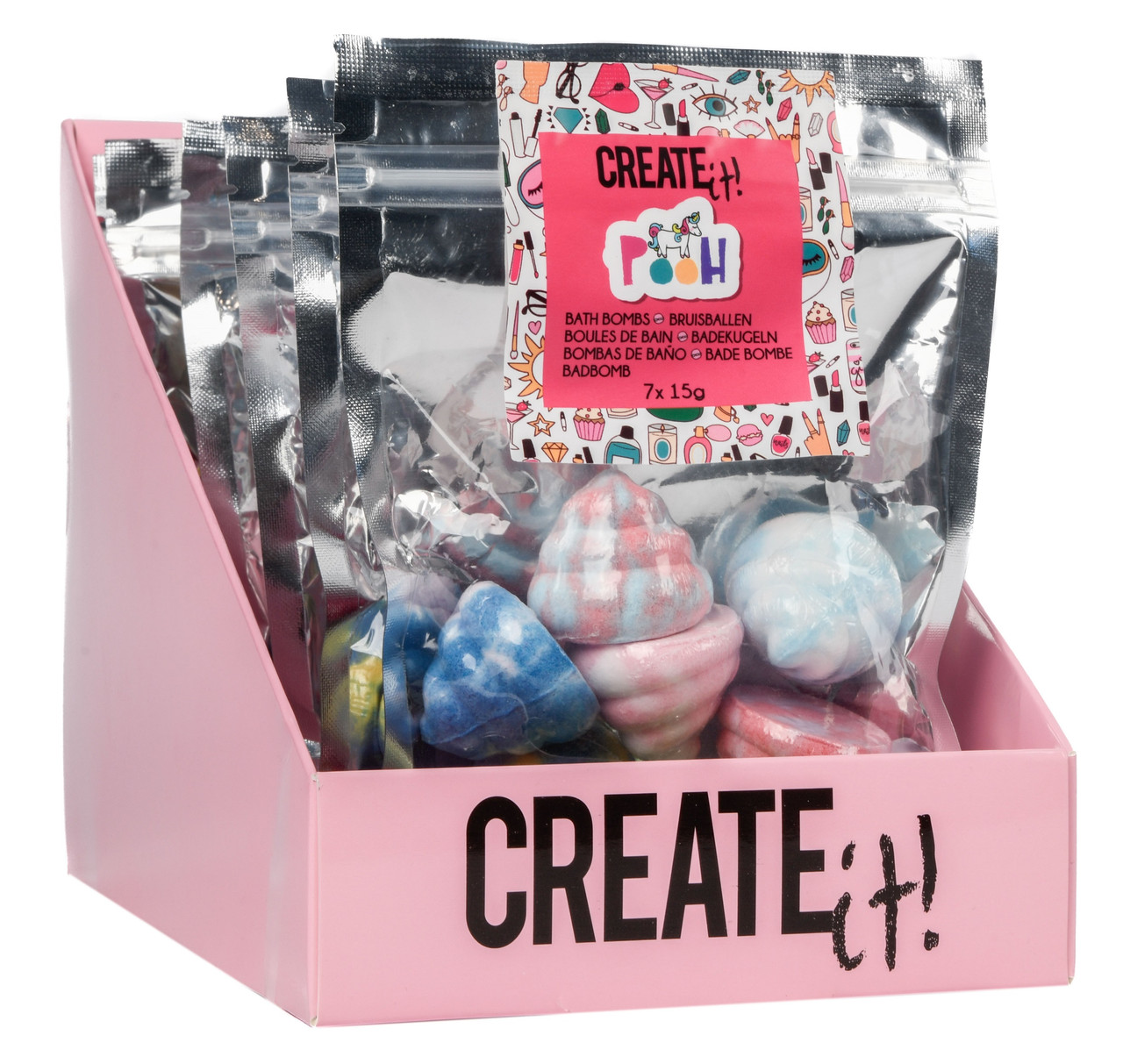 Набір для ванної Create IT! Райдужні бомбочки - 7шт.