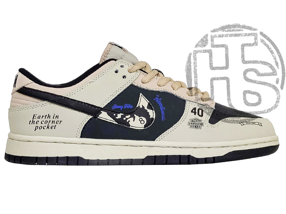 Чоловічі кросівки Nike SB Dunk Low x Stussy 40th Black Beige ALL17327