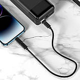 Кабель HOCO U114 + кейс з перехідниками Type-C к Type-C та перетворювачі Micro-USB к Type-C/Type-C к Lightning/USB к Type-C Black, фото 6