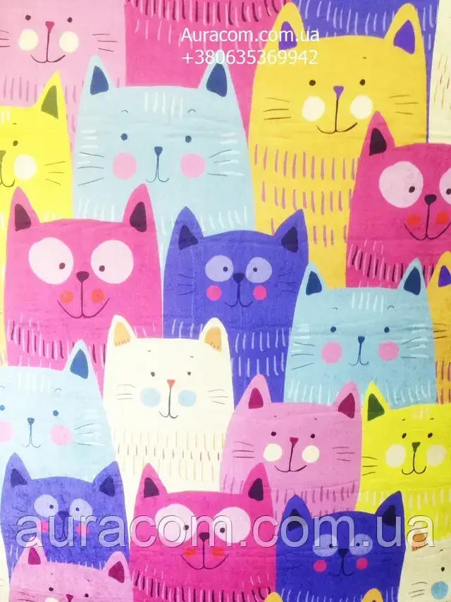 Килим дитячий, 140х190см, Cats renkli, Туреччина, фото 1