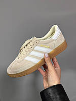 Бежеві замшеві жіночі кросівки Adidas Spezial Демісезонні кросівки Адідас Спешл