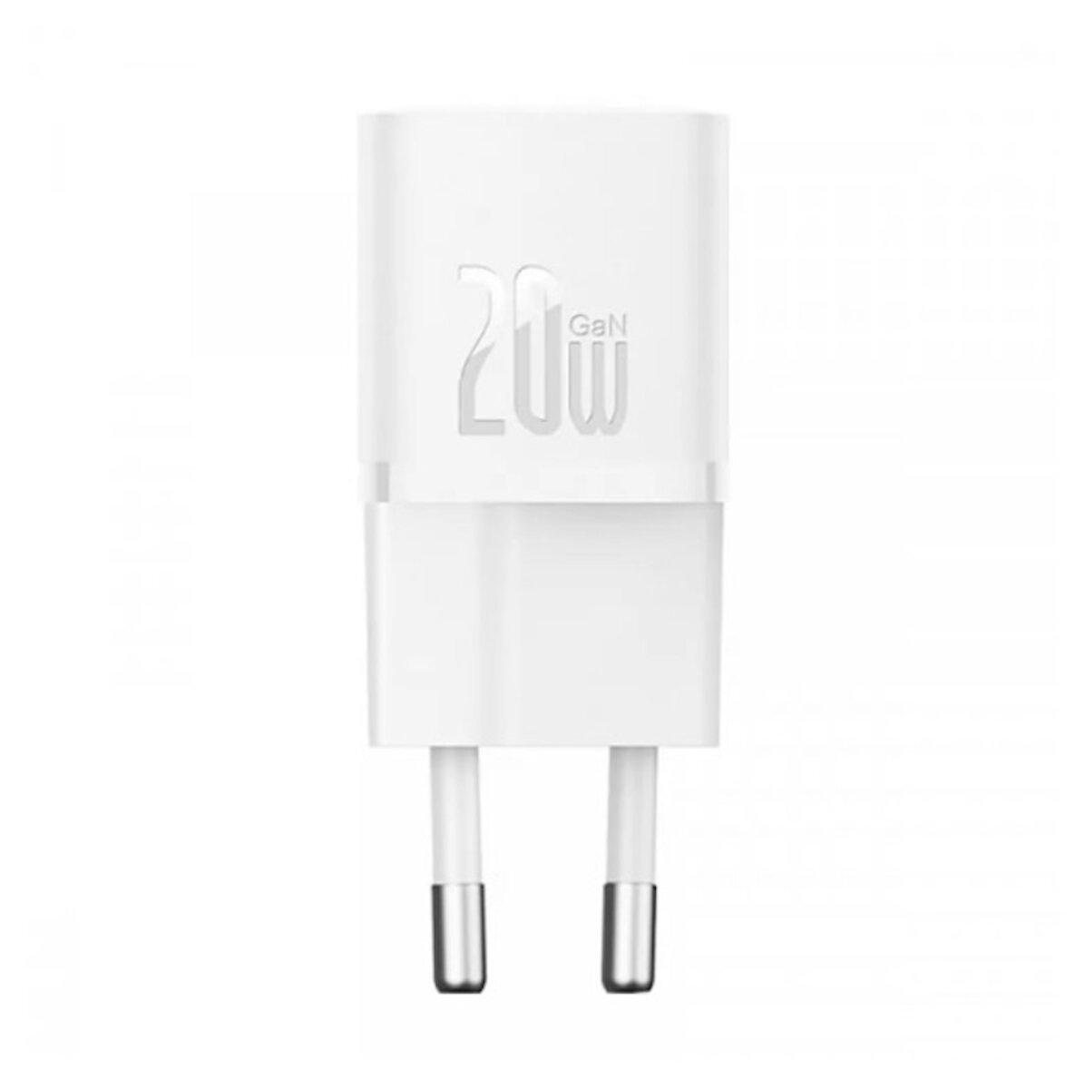 Мережевий зарядний пристрій Baseus GaN5S Fast Charger 1C 20W EU Moon White