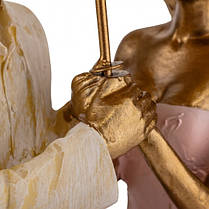 Фігурка "Закохані під парасолькою на Золотому Серце" 10*14*34 см, полістоун (2007-272), фото 3