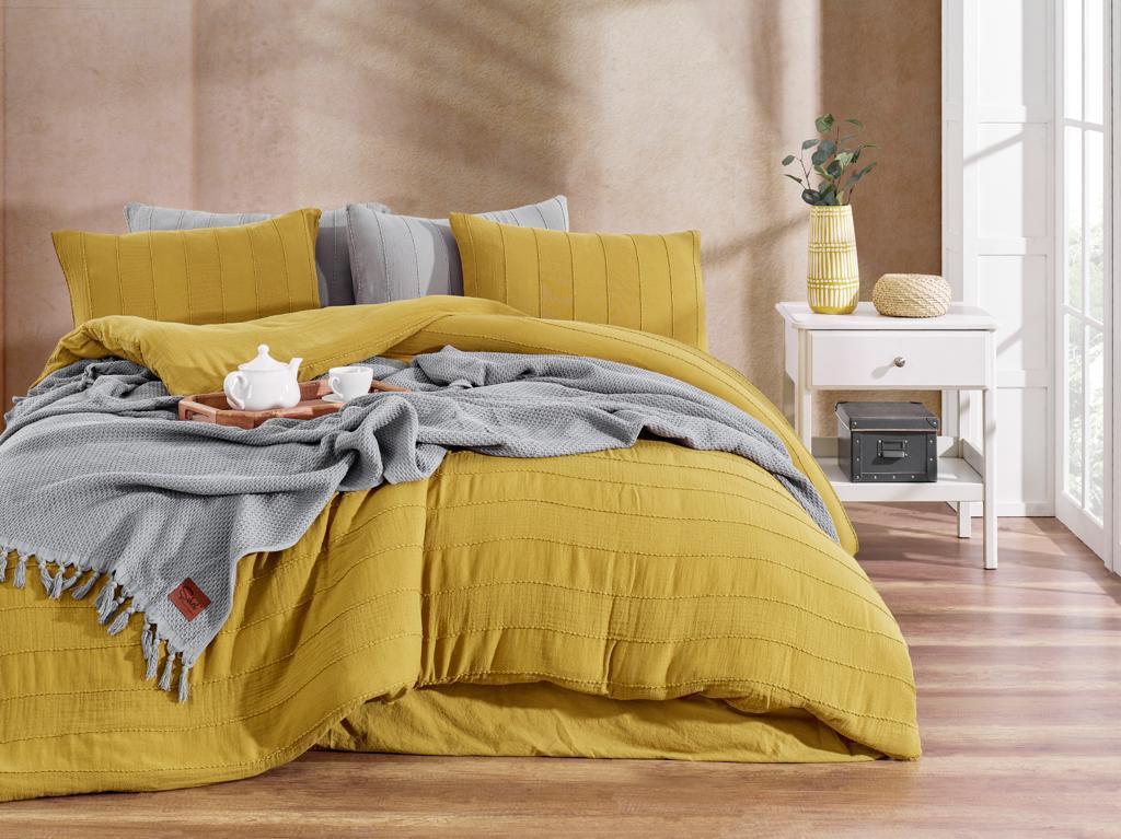 Постільна білизна Sikel Muslin Patara 200 х 220 см Hardal