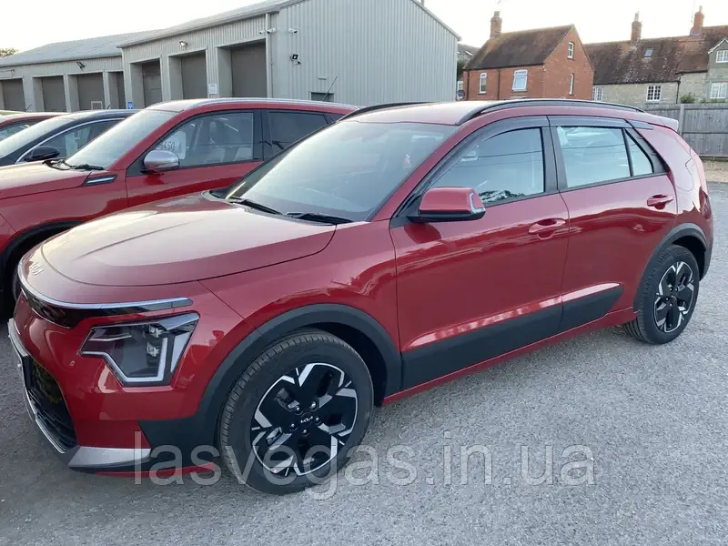 Дефлектори вікон (вітровики) KIA NIRO 2022-2025 ( 6шт./Auto Clover/Корея), фото 1