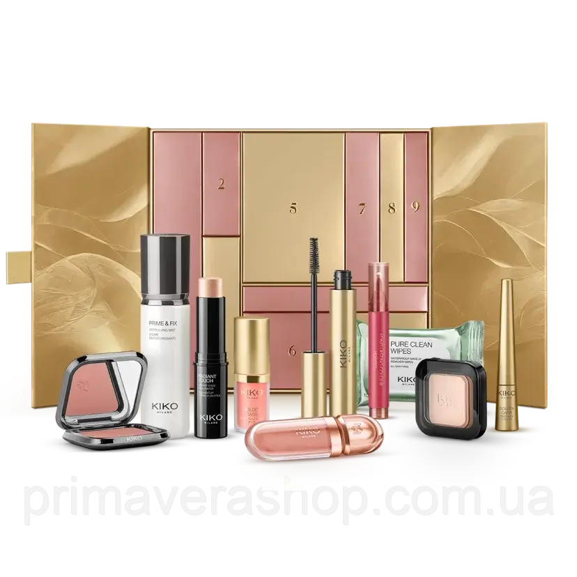 Kiko Milano Golden Oasis 10 days of beauty calendar Подарунковий набір Адвент-календар 10 продуктів