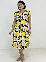 Халат жіночий ВОЛАН тонкий трикотаж на блискавці Норма-с 48 по 60 Батал-с 62 по 70 розмір виробництва Полтава Україна арт.А 645