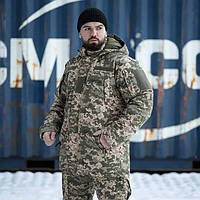 Зимова куртка-бушлат Grifon "GOVERLA" піксель