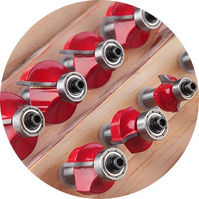 Набір фрез калювальних по дереву, 12 шт INTERTOOL HT-0077