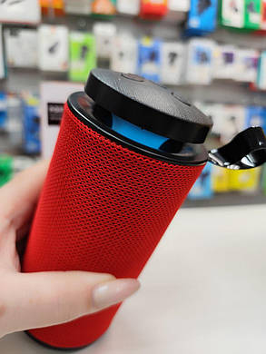 Колонка F GT112/арт 4620 Bluetooth з радіо 16.5x7.5 см (Червоний), фото 1