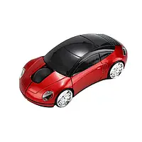 Миша бездротова комп'ютерна Машинка Червона