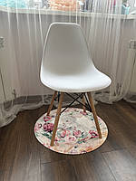 Стілець кухонний сідушка пластик колір білий