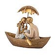 Декоративна романтична статуетка "Закохані в човні" від китайського бренду Lefard висота 17 см, фото 2