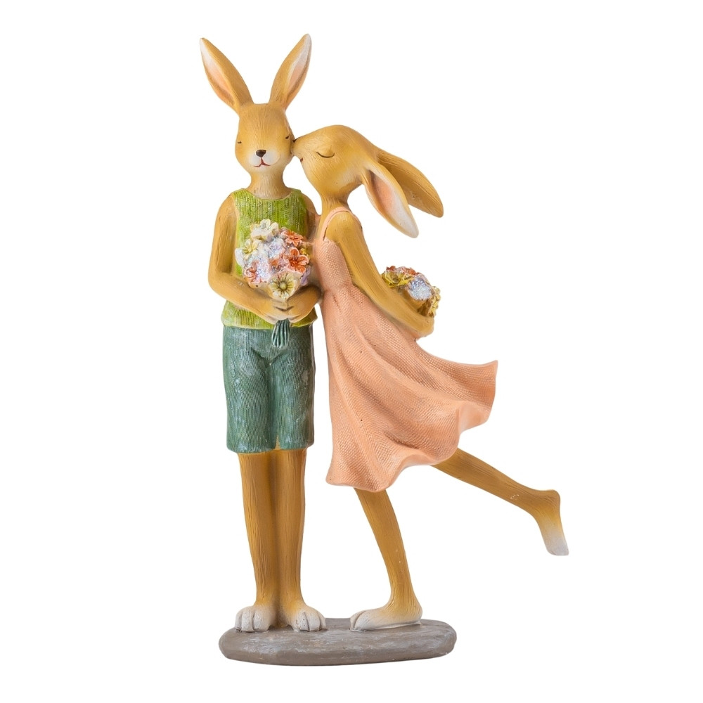 Декоративна романтична статуетка "Весняна романтика" з полістоуну висота 21 см, фото 1
