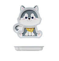 Тарілка дитяча Хаски сірий 18564 3.3х21.5х24.3 см 5010857