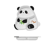 Тарілка дитяча Панда біла 18567 3.3х24х25 см 5010860