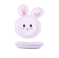 Тарілка дитяча Зайчик рожевий 18568 3х18.3х24.3 см 5010861