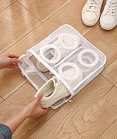 Мішок для прання взуття 18653 8х24.5х28 см білий 5011888