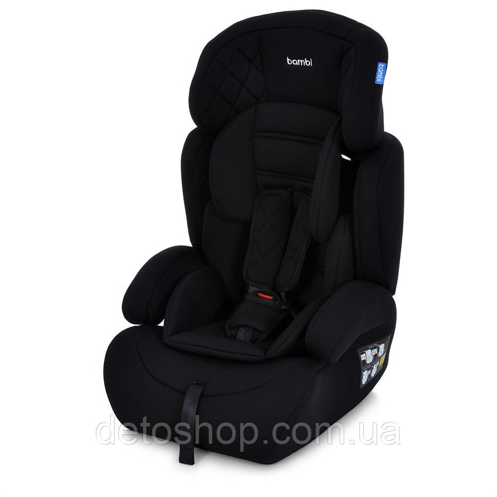 Автокрісло дитяче 2 в 1 з бустером Bambi (9-36 кг) M 3546 (black) Чорний