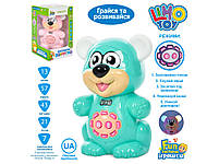 Інтерактивна іграшка FT 0043 AB Аудіо-казки, ведмедик, сенсорний, музика та звук (український), світло, 2 кольори, на батарейці,, фото 5