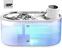 Розумний фонтанчик із датчиком для хатніх тварин на акумуляторах Tomxcute, 3,0 л